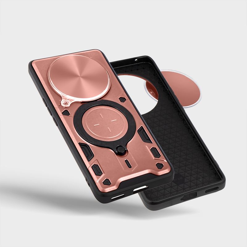 Laptop, Telefoane si Tablete - Telefoane mobile si accesorii - Accesorii Telefoane - Huse telefoane - Husa Armour Protectie Camera, Pentru Xiaomi Redmi 14C, - Rose Gold ALC - Infinity.ro