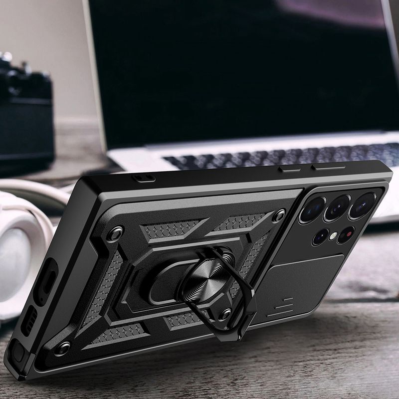 Laptop, Telefoane si Tablete - Telefoane mobile si accesorii - Accesorii Telefoane - Huse telefoane - Husa pentru Samsung Galaxy A55 - ALC Mobile, Armor Anti Soc - Negru - Infinity.ro