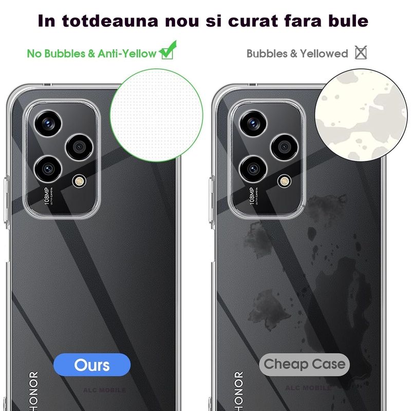 Laptop, Telefoane si Tablete - Telefoane mobile si accesorii - Accesorii Telefoane - Huse telefoane - Husa compatibila cu Honor 200 Lite 5G, ultra subtire, protectie moale TPU rezistenta la socuri - Transparent - Infinity.ro