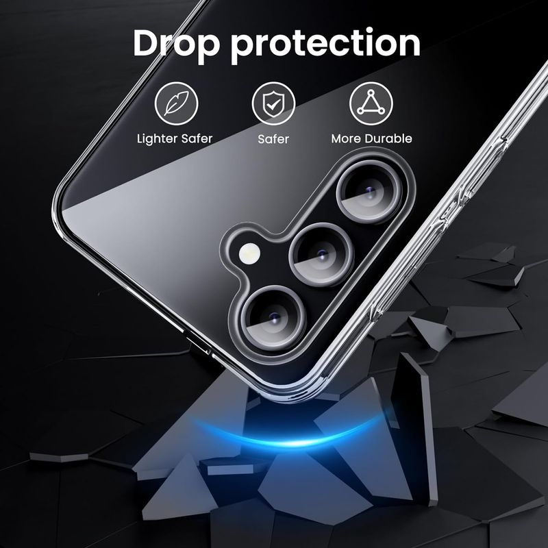 Laptop, Telefoane si Tablete - Telefoane mobile si accesorii - Accesorii Telefoane - Huse telefoane - Husa pentru Samsung Galaxy S24, rezistenta la socuri, subtire, transparenta, anti-zgarieturi, carcasa subtire din TPU - Infinity.ro