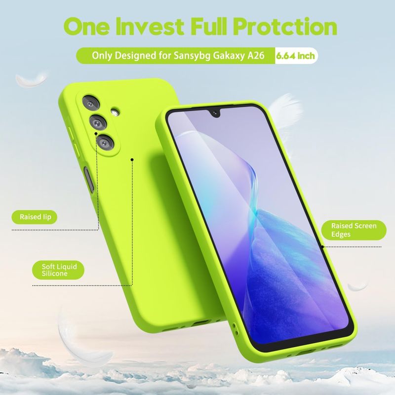 Laptop, Telefoane si Tablete - Telefoane mobile si accesorii - Accesorii Telefoane - Huse telefoane - Husa Compatibila cu Samsung Galaxy A17, TPU Verde Neon, Slim Soft Touch, Anti-Soc, ALC Mobile - Infinity.ro