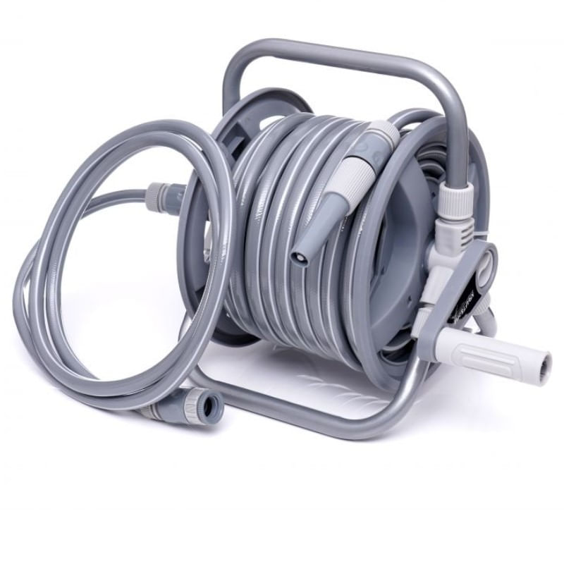 Casa si Gradina - Gradinarit si plante - Instalatii si accesorii pentru irigatii - Furtunuri de gradina si accesorii - Carucior de gradina cu furtun Kraft&Dele KD2080, 1.2 inch, 15.5 mm, rola 40 m - Infinity.ro