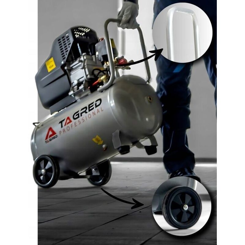 Casa si Gradina - Electrice - Echipamente electrice - Compresoare - Compresor de aer cu ulei, Tagred TA300N, 24L, 2.5kW, 8 bari - Infinity.ro