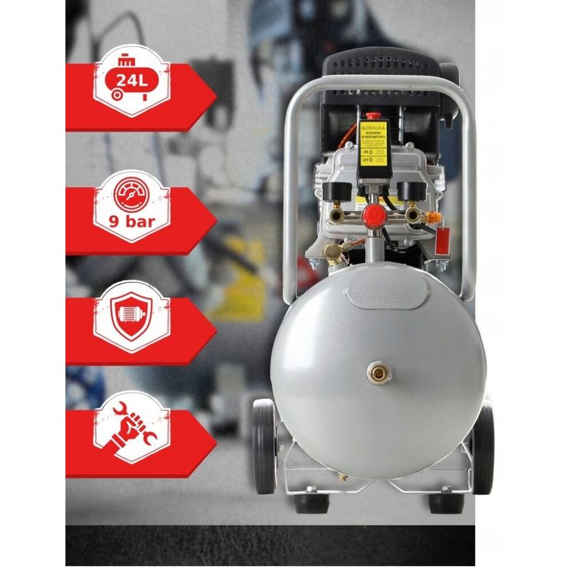 Casa si Gradina - Electrice - Echipamente electrice - Compresoare - Compresor de aer cu ulei, Tagred TA300N, 24L, 2.5kW, 8 bari - Infinity.ro