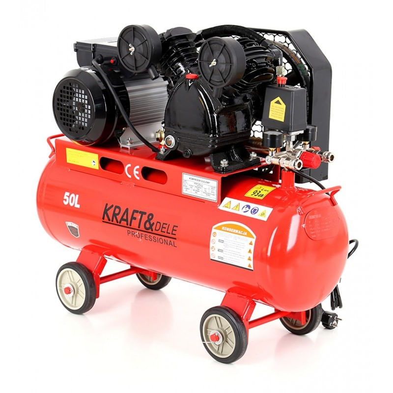 Casa si Gradina - Electrice - Echipamente electrice - Compresoare - Compresor de aer industrial, 50L 2 pistoane, KD403, Kraft&Dele - Infinity.ro
