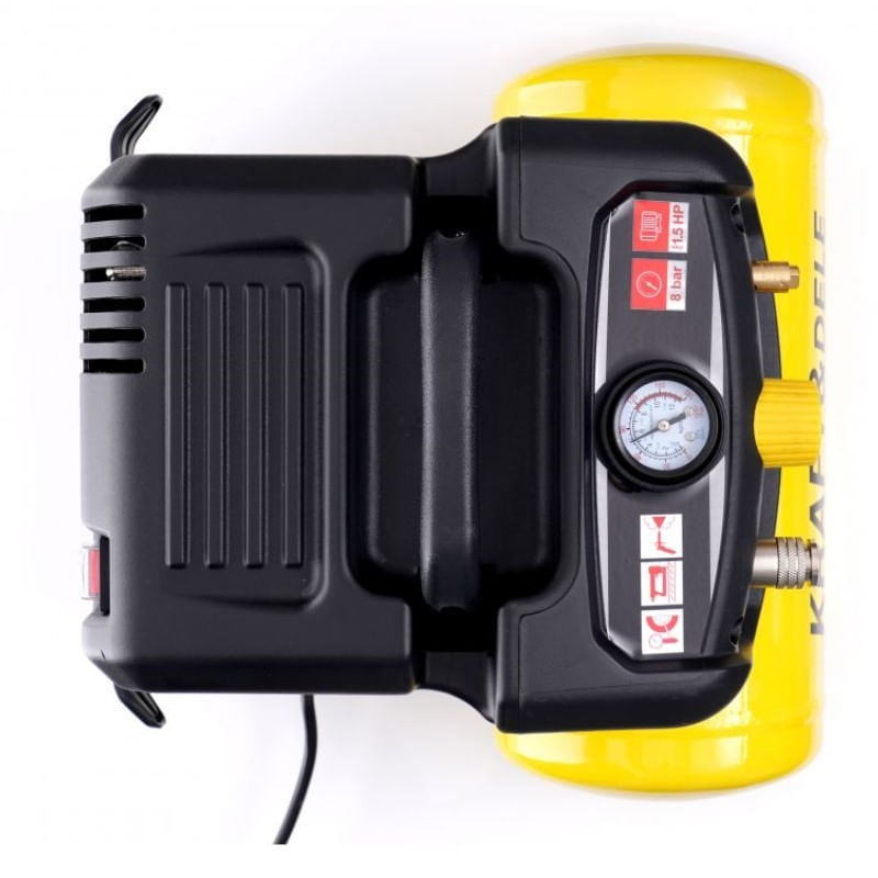 Casa si Gradina - Electrice - Echipamente electrice - Compresoare - Compresor fara ulei, Kraft&Dele, 6L, 8bar, 1.1kW, 180L/min, KD1415 - Infinity.ro