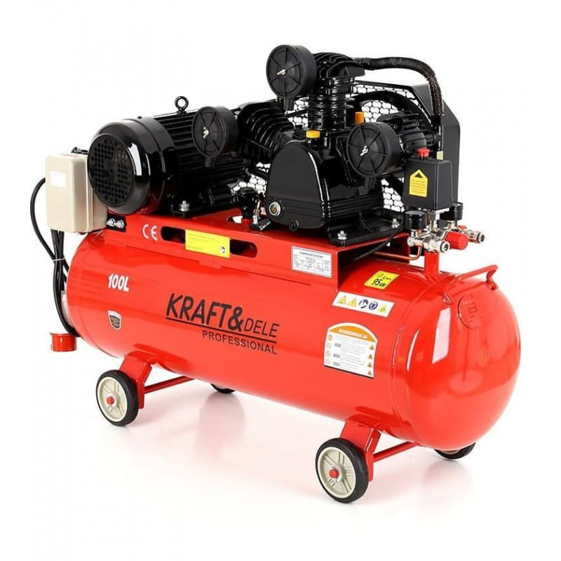 Casa si Gradina - Electrice - Echipamente electrice - Compresoare - Compresor ulei, 100L 3 pistoane, KD1477, Kraft&Dele - Infinity.ro