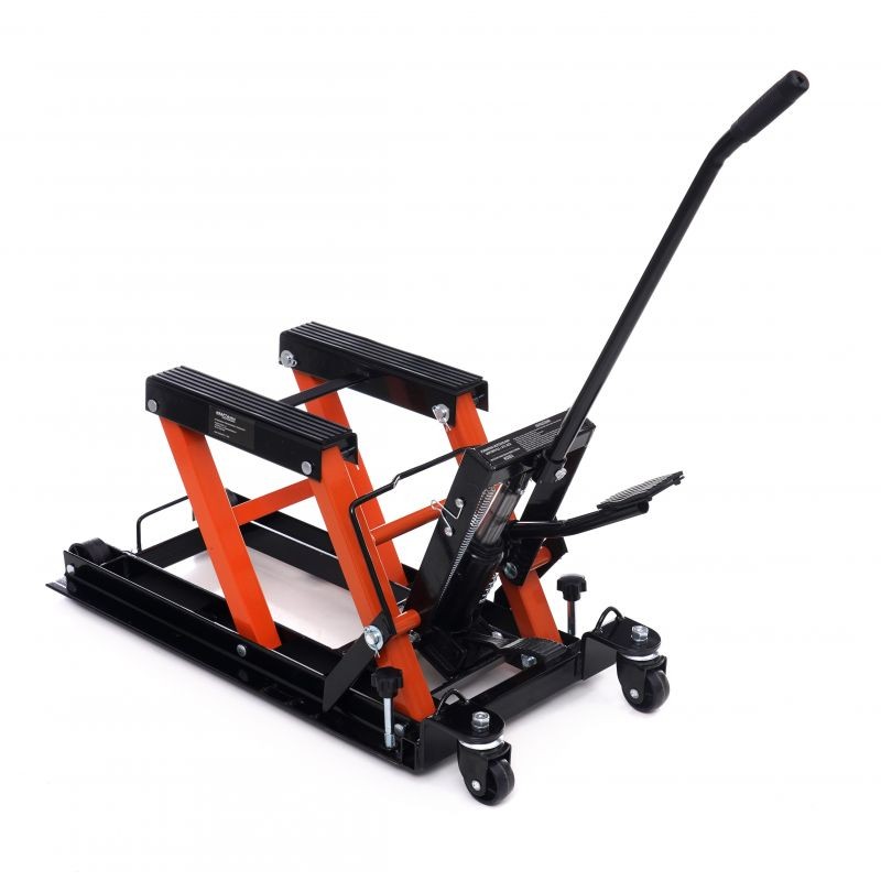 Auto si Moto - Reparatii si depanare - Scule auto - Echipamente de ridicare si sprijin - Cric hidraulic, pentru motociclete si ATV 500kg, KD353, Kraft&Dele - Infinity.ro