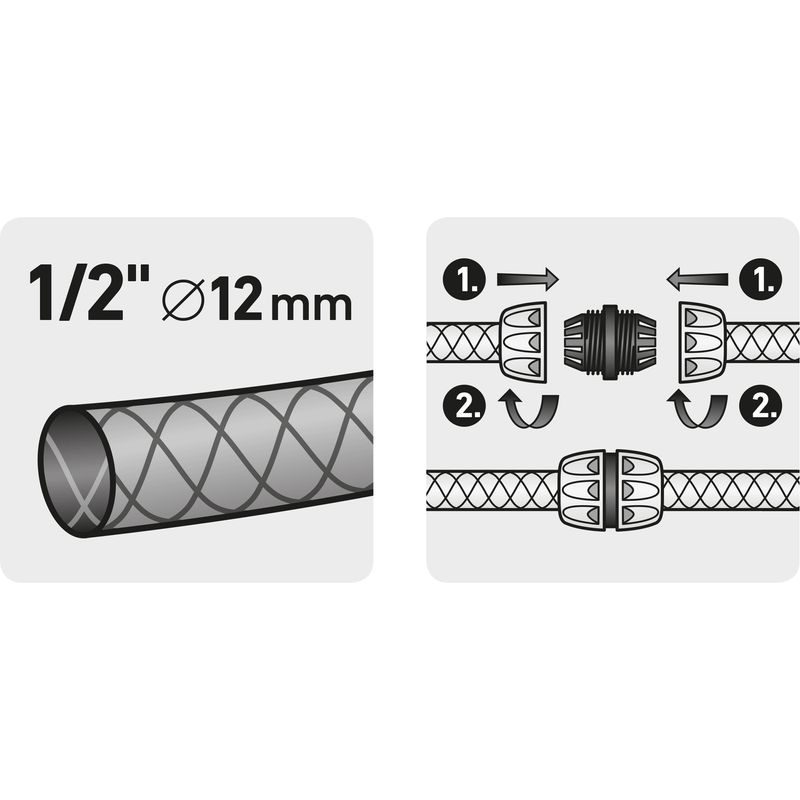 Casa si Gradina - Gradinarit si plante - Instalatii si accesorii pentru irigatii - Furtunuri de gradina si accesorii - Cupla furtun 1/2", EXTOL PREMIUM, 8876011, Alama - Infinity.ro