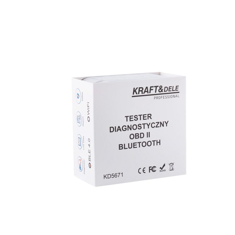 Auto si Moto - Reparatii si depanare - Scule auto - Scule si truse auto - Diagnoza auto, KRAFT&DELE, OBD II, bluetooth 3.0, KD5671 - Infinity.ro