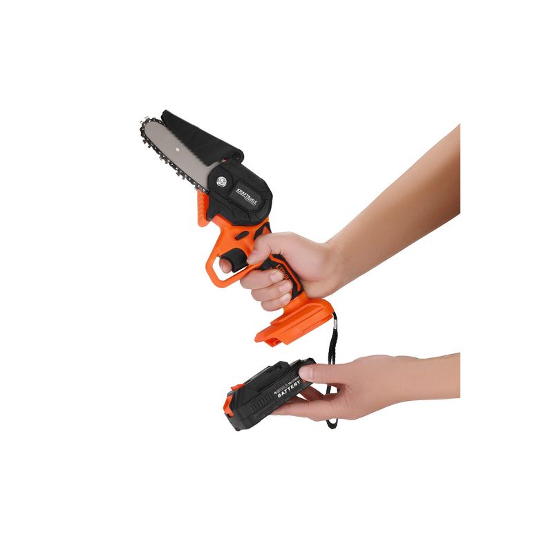 Casa si Gradina - Gradinarit si plante - Utilaje gradina - Fierastraie cu lant - Fierastrau cu lant pe acumulator si brat extensibil, Kraft&Dele, 21V, 4", KD10642 - Infinity.ro