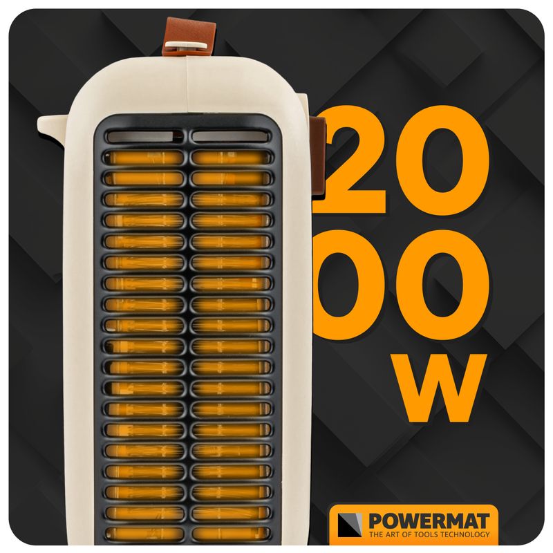 Casa si Gradina - Termice - Generatoare de aer cald - Incalzitor Powermat PM-TWE-2000D, 2000W, termostat reglabil - Infinity.ro