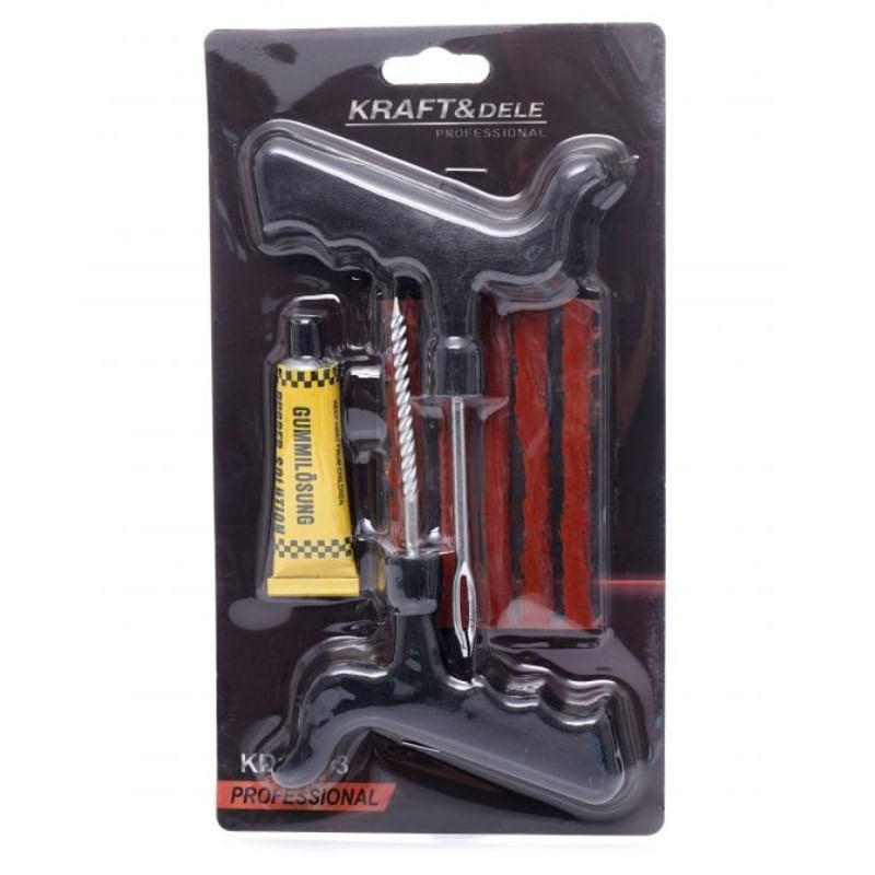 Auto si Moto - Reparatii si depanare - Scule auto - Scule si truse auto - Kit vulcanizare auto, Kraft&Dele KD10593, pentru repararea anvelopelor - Infinity.ro