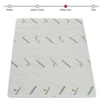 Casa si Gradina - Mobilier - Saltele si somiere - Toppere - Topper Saltea Best Sleep, 7 cm spuma poliuretanica, husa Bambus detasabila, 80x200 cm - Infinity.ro