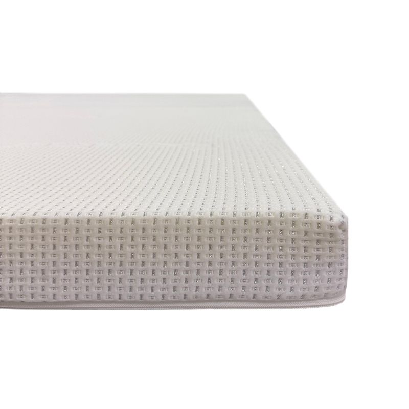 Casa si Gradina - Mobilier - Saltele si somiere - Toppere - Topper Saltea Best Sleep Unique, H8 4cm spuma poliuretanica+ 4 cm memory, 120 x 190 cm, husa ioni de argint - Infinity.ro
