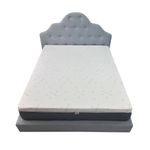 Casa si Gradina - Mobilier - Saltele si somiere - Toppere - Topper Saltea Best Sleep Celest One Aloe Vera, H 5cm, spuma poliuretanica profilata, husa aloe vera, 160x200 cm - Infinity.ro
