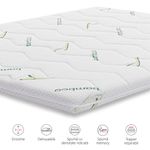 Casa si Gradina - Mobilier - Saltele si somiere - Toppere - Topper Saltea Best Sleep H8 4cm spuma poliuretanica, 4 cm memory, 140X200 cm, husa detasabila lavabila - Infinity.ro