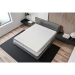 Casa si Gradina - Mobilier - Saltele si somiere - Toppere - Topper Saltea Best Sleep Unique, H8 4cm spuma poliuretanica+ 4 cm memory, 180x200 cm, husa ioni de argint - Infinity.ro