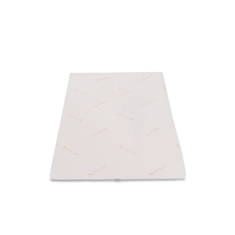 Casa si Gradina - Mobilier - Saltele si somiere - Toppere - Topper Saltea Best Sleep H 6cm, 4 cm spuma poliuretanica, 2 cm High Resiliance, husa tencel, 100x200 cm - Infinity.ro