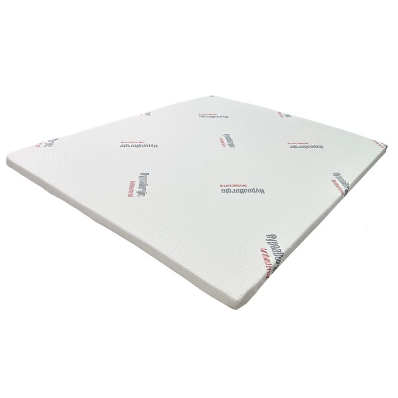 Casa si Gradina - Mobilier - Saltele si somiere - Toppere - Topper Saltea Best Sleep Celest One Hipoalergenic, H 5cm, spuma poliuretanica profilata, lavabila, 180x200 cm - Infinity.ro