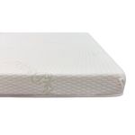 Casa si Gradina - Mobilier - Saltele si somiere - Toppere - Topper Saltea Best Sleep Celest One Bamboo, H 5cm, spuma poliuretanica profilata, husa bambus, 120x200 cm - Infinity.ro