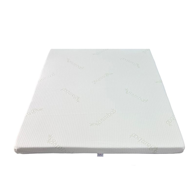 Casa si Gradina - Mobilier - Saltele si somiere - Toppere - Topper Saltea Best Sleep Celest One Bamboo, H 5cm, spuma poliuretanica profilata, husa bambus, 120x200 cm - Infinity.ro