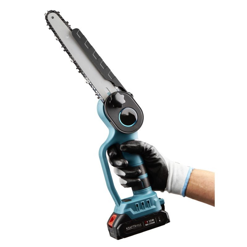Casa si Gradina - Gradinarit si plante - Utilaje gradina - Fierastraie cu lant - Mini fierastrau electric cu lant Kraft&Dele KD10647, 21V, 240 mm, portabil - Infinity.ro
