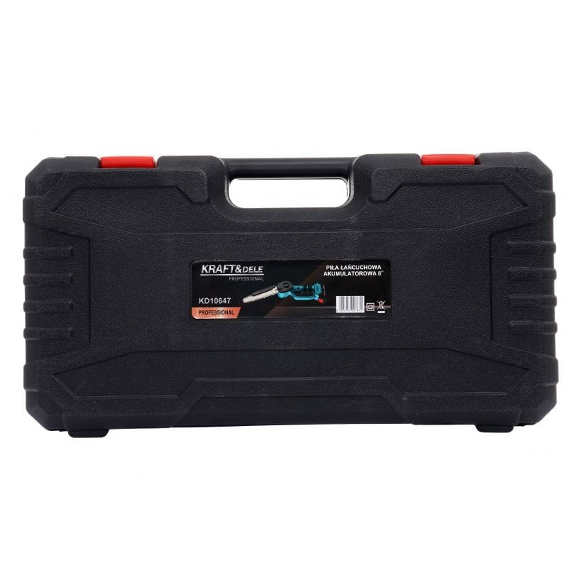 Casa si Gradina - Gradinarit si plante - Utilaje gradina - Fierastraie cu lant - Mini fierastrau electric cu lant Kraft&Dele KD10647, 21V, 240 mm, portabil - Infinity.ro