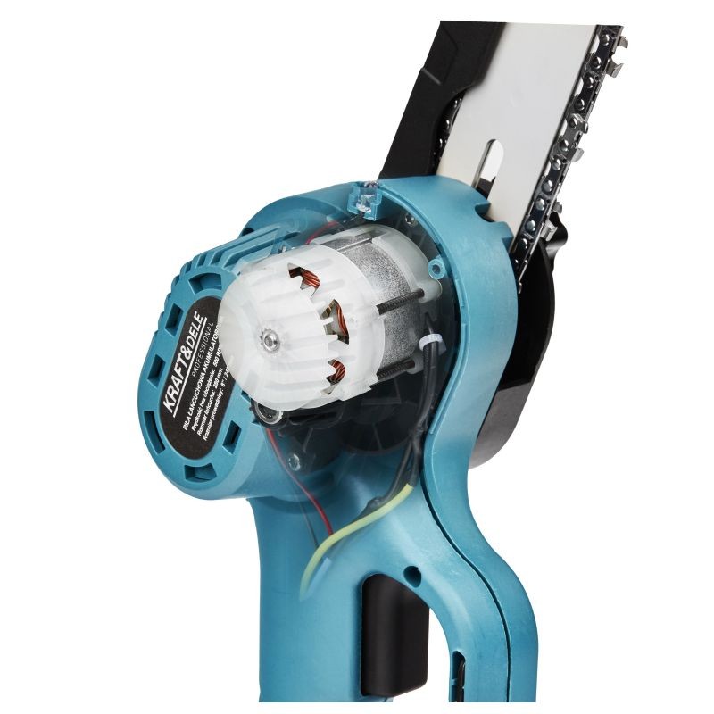 Casa si Gradina - Gradinarit si plante - Utilaje gradina - Fierastraie cu lant - Mini fierastrau electric cu lant Kraft&Dele KD10647, 21V, 240 mm, portabil - Infinity.ro