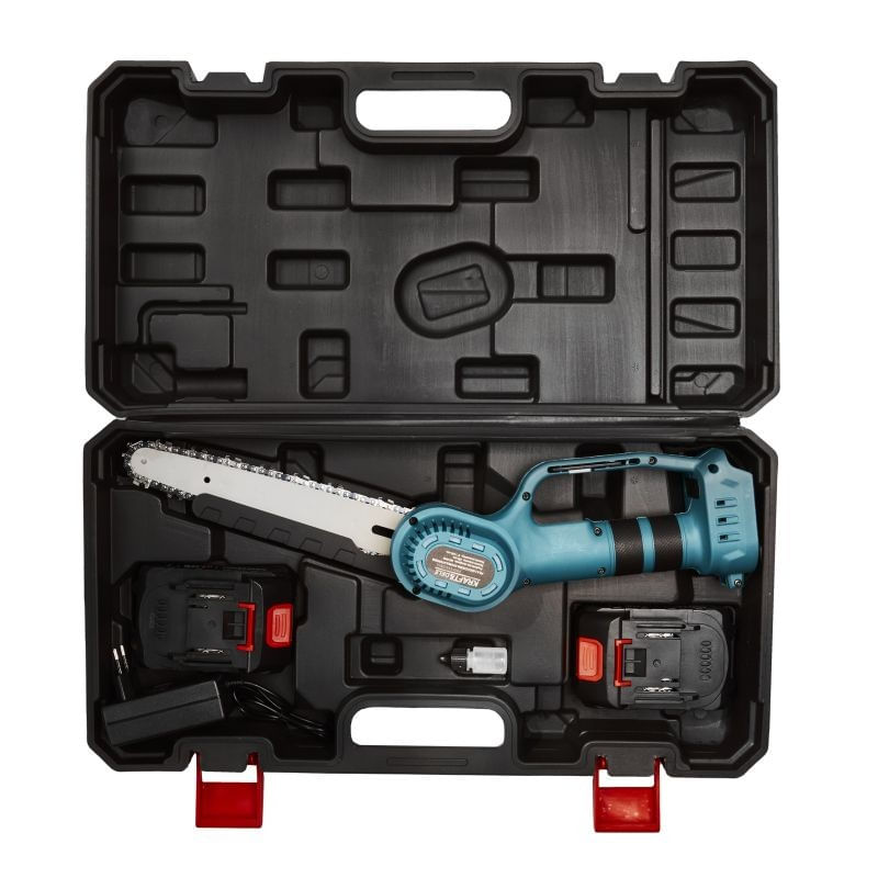 Casa si Gradina - Gradinarit si plante - Utilaje gradina - Fierastraie cu lant - Mini fierastrau electric cu lant Kraft&Dele KD10647, 21V, 240 mm, portabil - Infinity.ro