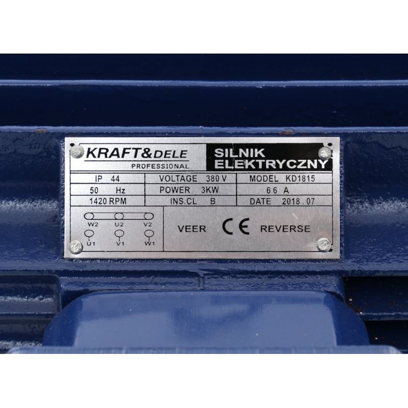 Casa si Gradina - Gradinarit si plante - Utilaje gradina - Motosape si motocultoare - Motor electric, 3.0KW 380V, KD1815, Kraft&Dele - Infinity.ro