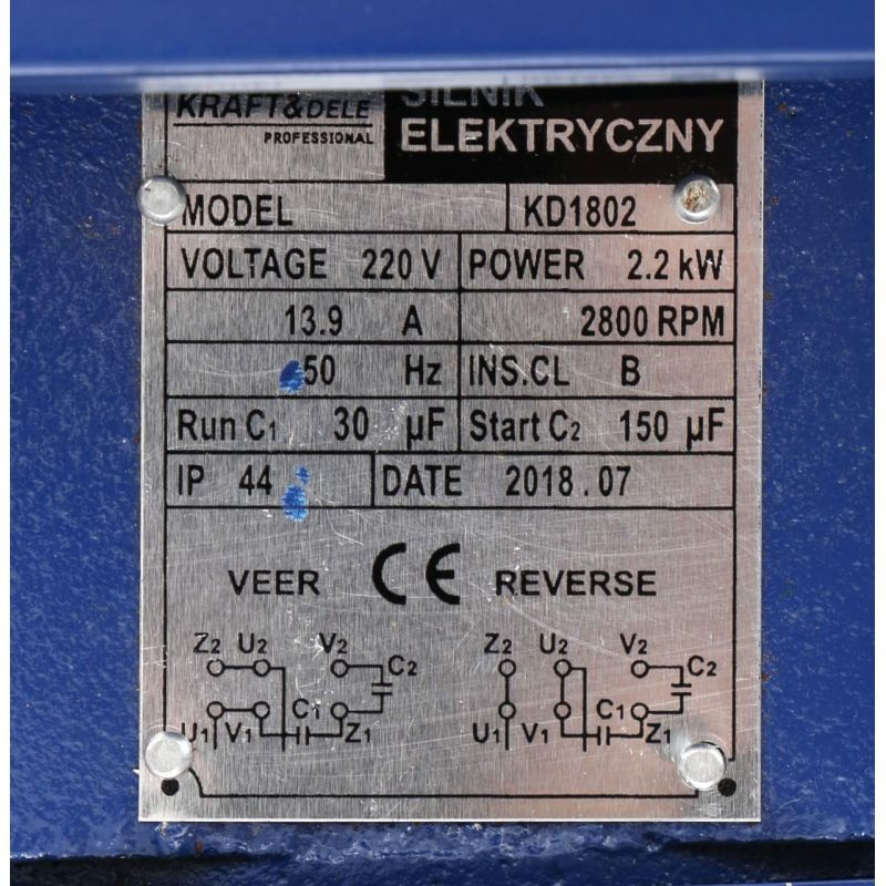 Casa si Gradina - Gradinarit si plante - Utilaje gradina - Consumabile si accesorii utilaje de gradina - Motor electric, 3.0KW 220V, KD1804, Kraft&Dele - Infinity.ro