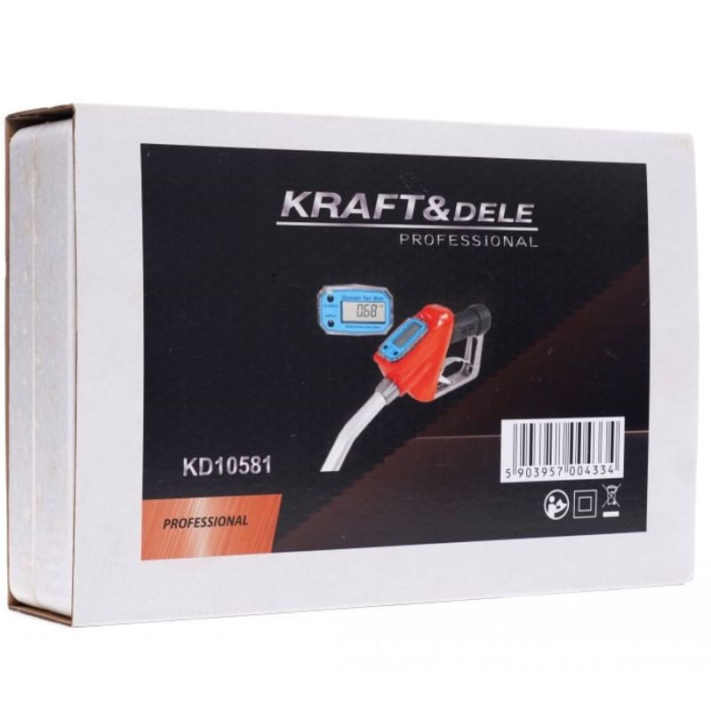 Auto si Moto - Reparatii si depanare - Scule auto - Scule si truse auto - Pistol automat combustibili, Kraft&Dele KD10581, cu contor LCD - Infinity.ro