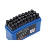 Auto si Moto - Reparatii si depanare - Scule auto - Scule si truse auto - Poansoane de marcate cu litere, Kraft&dele, 27 piece, KD11205 - Infinity.ro