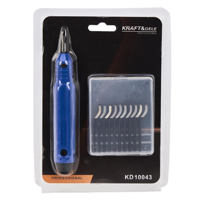 Auto si Moto - Reparatii si depanare - Scule auto - Scule si truse auto - Razuitor cu lame interschimbabile, Kraft&Dele, KD10043 - Infinity.ro
