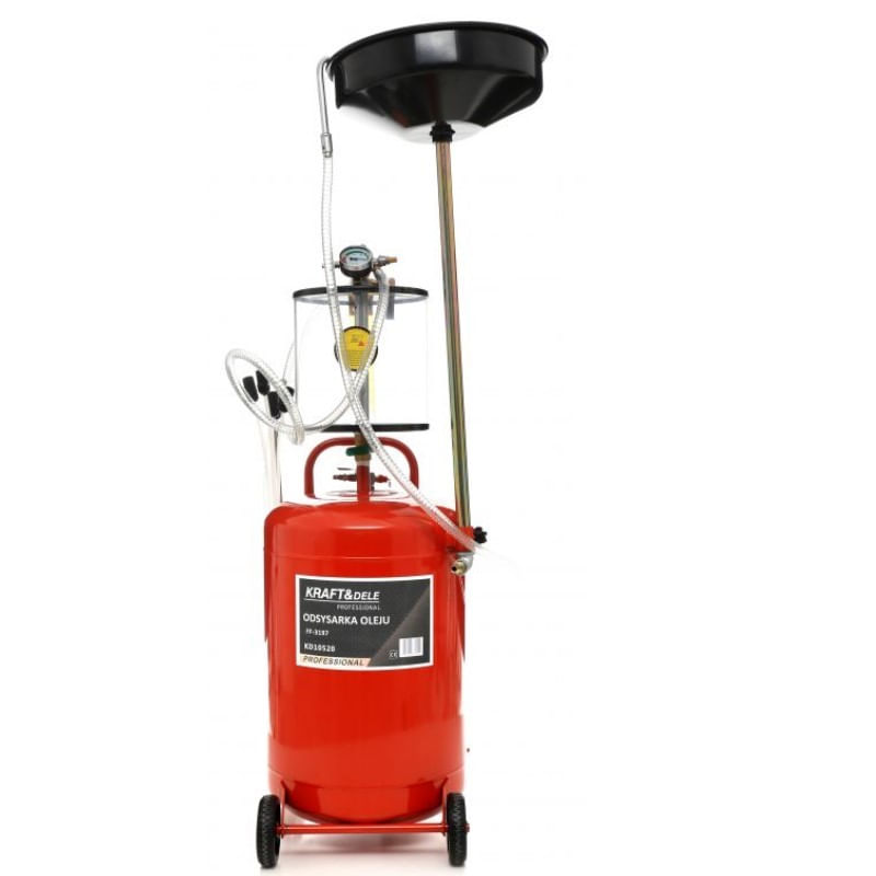 Auto si Moto - Reparatii si depanare - Scule auto - Scule si truse auto - Recuperator ulei, Kraft&Dele KD10520, pneumatic, 80 l - Infinity.ro