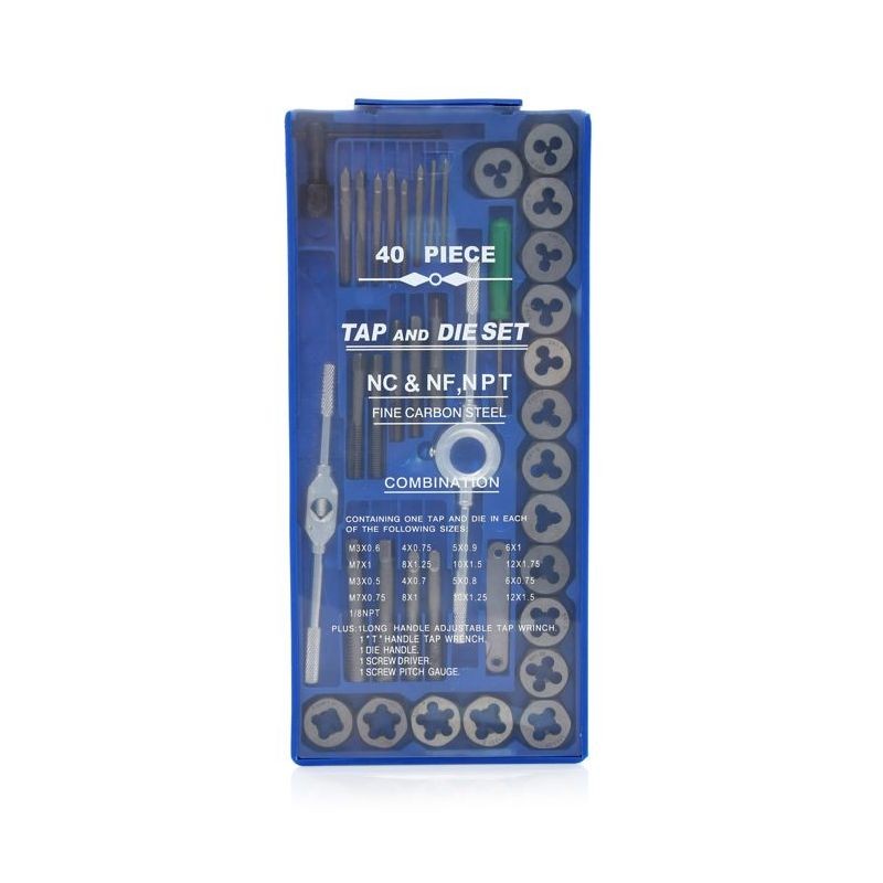 Auto si Moto - Reparatii si depanare - Scule auto - Scule si truse auto - Set Filetare Kraft&Dele KD10289, 40 Elemente, Profesional - Infinity.ro