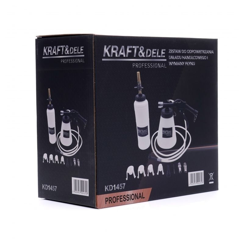Auto si Moto - Reparatii si depanare - Scule auto - Scule si truse auto - Set pentru inlocuirea lichidului de frana, KD1457, Kraft&Dele, 0.75L, 6-12 bar - Infinity.ro