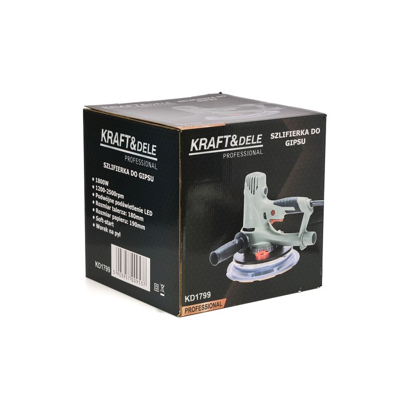 Auto si Moto - Reparatii si depanare - Scule auto - Scule si truse auto - SLEFUITOR PENTRU GIPS 1800W, Kraft&Dele, KD1799 - Infinity.ro