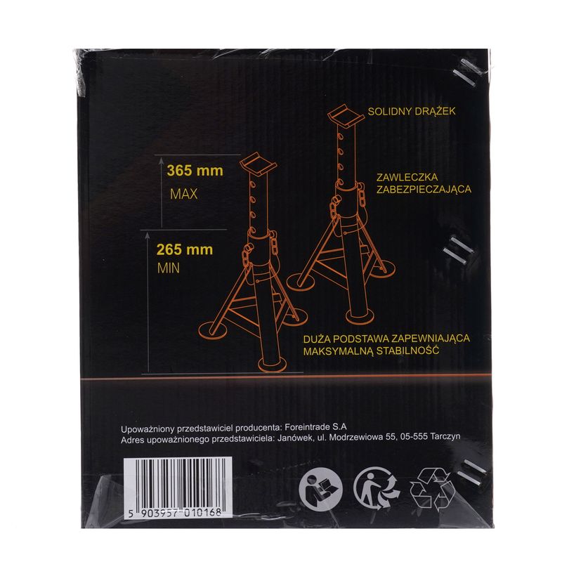 Auto si Moto - Reparatii si depanare - Scule auto - Scule si truse auto - SUPORTURI DE MASINA 2T 265-365MM, Kraft&Dele, KD3180 - Infinity.ro