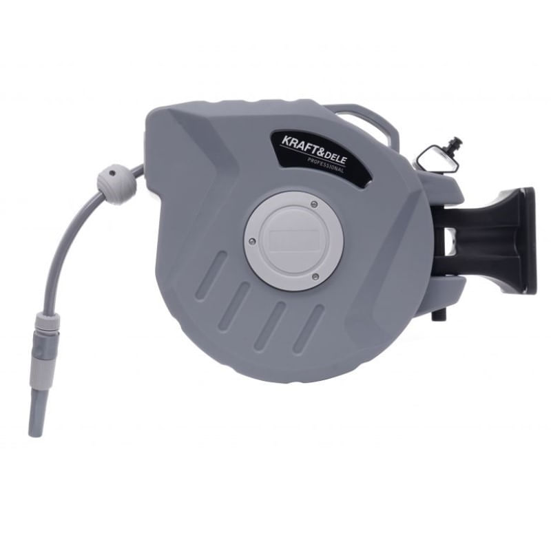 Casa si Gradina - Gradinarit si plante - Instalatii si accesorii pentru irigatii - Furtunuri de gradina si accesorii - Tambur furtun, Kraft&Dele, 20 m+ 2 m, 1/2, racord 3/4, KD2083 - Infinity.ro