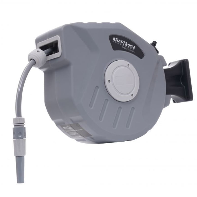 Casa si Gradina - Gradinarit si plante - Instalatii si accesorii pentru irigatii - Furtunuri de gradina si accesorii - Tambur furtun, Kraft&Dele, 20 m+ 2 m, 1/2, racord 3/4, KD2083 - Infinity.ro