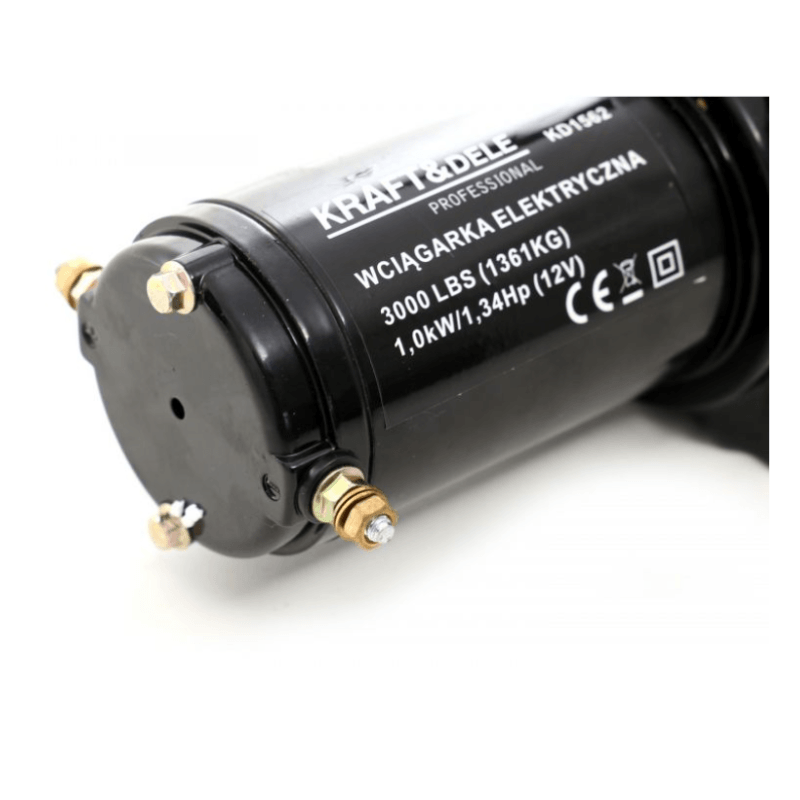 Auto si Moto - Reparatii si depanare - Scule auto - Echipamente de ridicare si sprijin - Troliu electric, Kraft&Dele, 12 V, 1361 kg, cu telecomanda, KD1562 - Infinity.ro