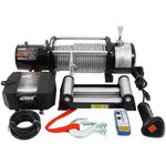 Auto si Moto - Reparatii si depanare - Scule auto - Echipamente de ridicare si sprijin - Troliu electric, Verke, 12V, telecomanda wirless, V06036 - Infinity.ro