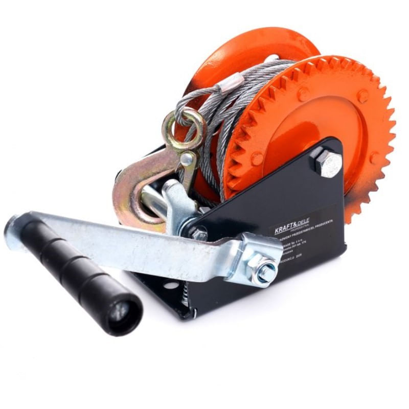 Auto si Moto - Reparatii si depanare - Scule auto - Echipamente de ridicare si sprijin - Troliu manual, Kraft&Dele KD1312, 5 mm, 10 m, 1134 kg - Infinity.ro