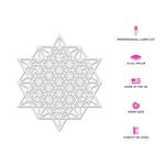 Casa si Gradina - Decoratiuni - DIY - Sabloane decorative pereti - Sablon Perete vopsire, tencuiala 0.7mm Geometrie Sacra Metatron model MXSP7469, 300 x 300 mm - Infinity.ro