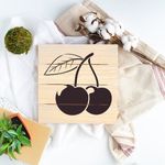 Casa si Gradina - Decoratiuni - DIY - Sabloane decorative pereti - Sablon Perete vopsire, tencuiala 0.7mm Cherry Refolosibil, model MXSP7191, 400 x 400 mm - Infinity.ro