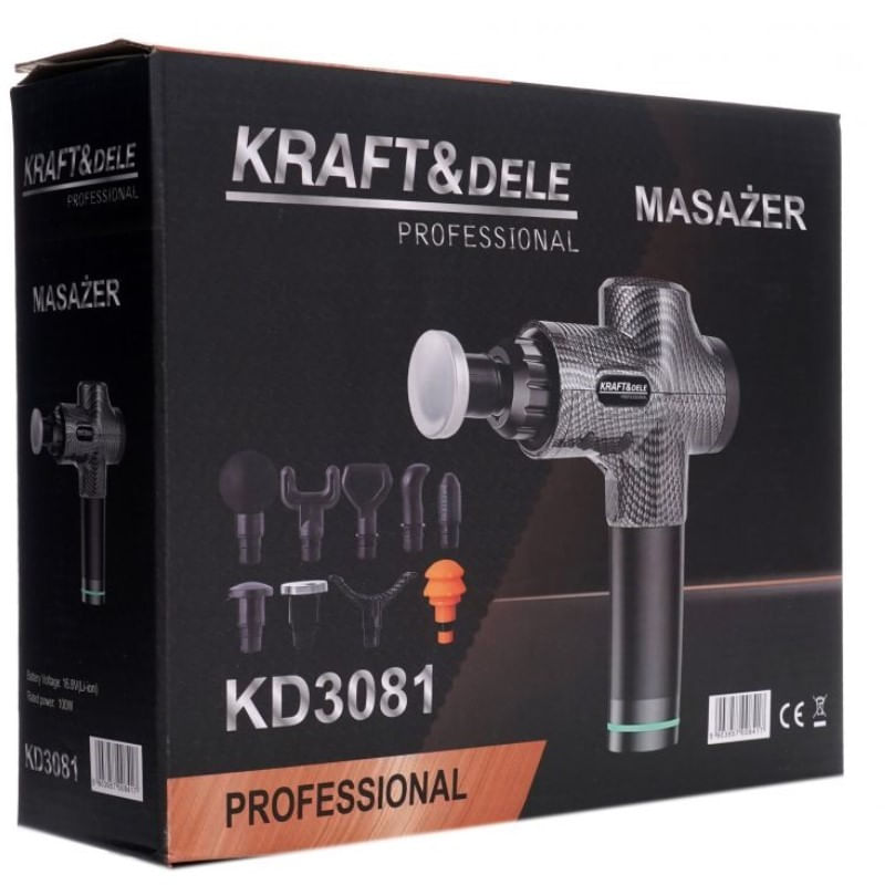 Ingrijire personala si Cosmetice - Sanatate si wellness - Articole wellness - Aparate si dispozitive de masaj - Aparat de masaj, 9 capete interschimbabile, KD3081, Kraft&Dele - Infinity.ro