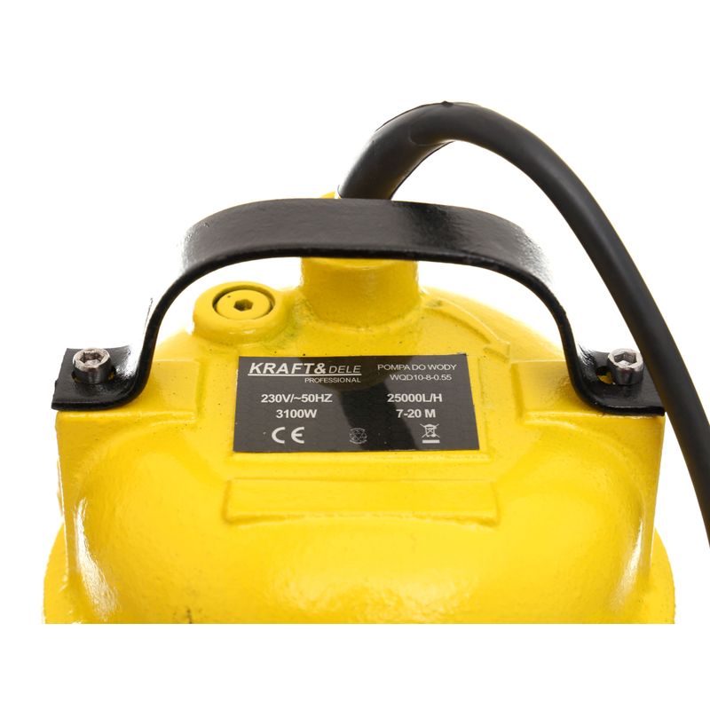 Casa si Gradina - Gradinarit si plante - Instalatii si accesorii pentru irigatii - Pompe apa - Pompa de apa cu tocator, Kraft&Dele, KD760, 3100W, 25000 l/h - Infinity.ro