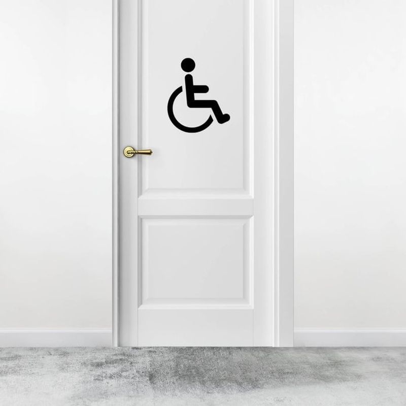 Casa si Gradina - Decoratiuni - DIY - Sabloane decorative pereti - Sablon Perete vopsire, tencuiala 0.7mm Handicap Symbol Refolosibil, model MXSP7236, 700 x 700 mm, 0.70mm - Infinity.ro